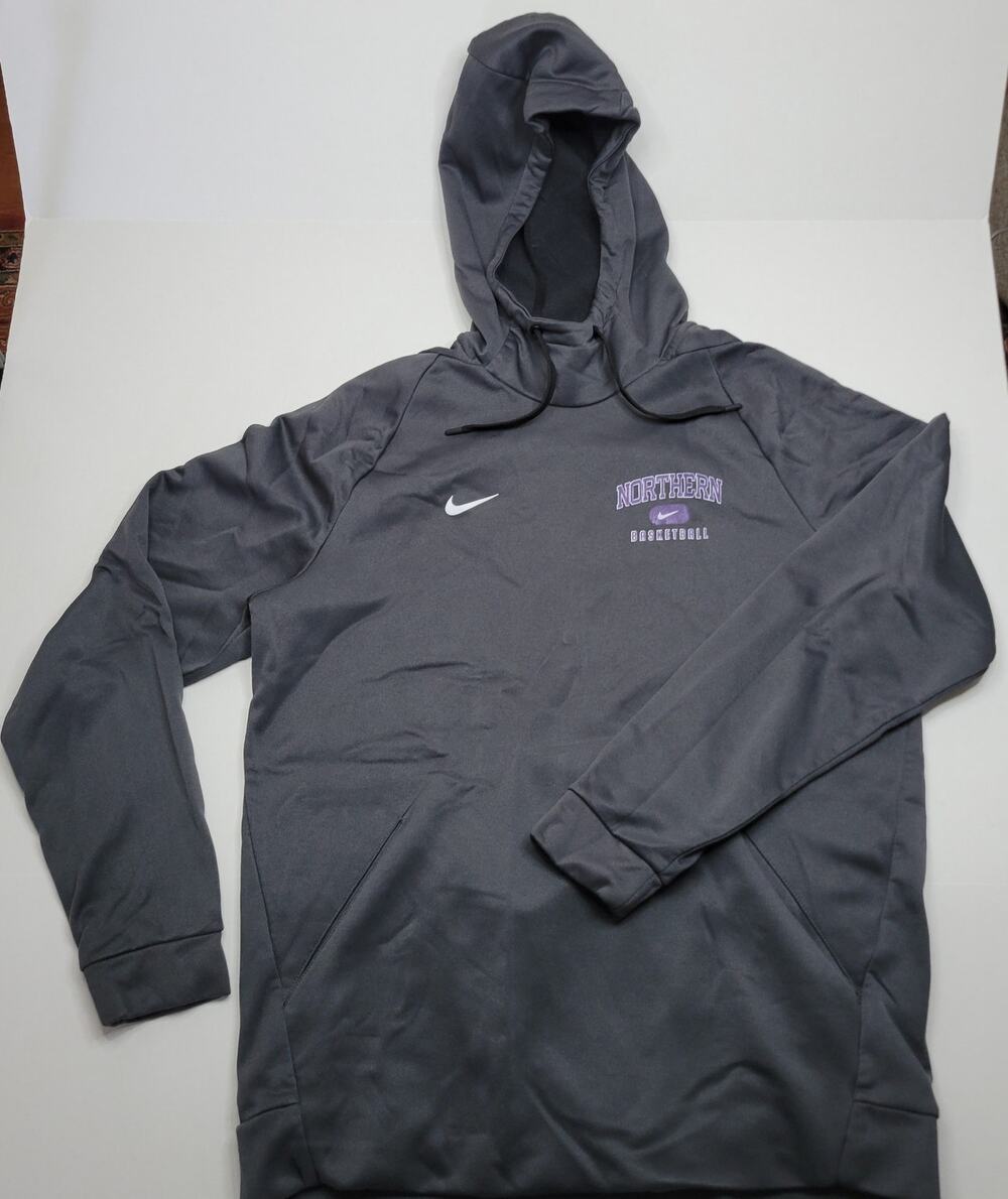Nike Hoodie Men's L Black Dri-FIT Northern Basketball Athletic Fleece Lined